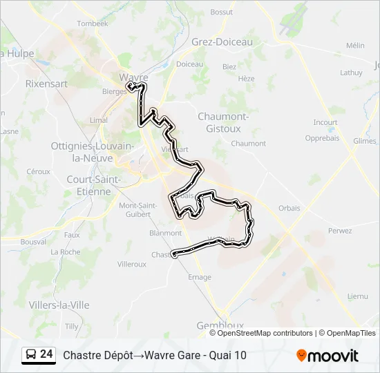 24 Bus Line Map
