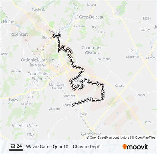 24 Bus Line Map