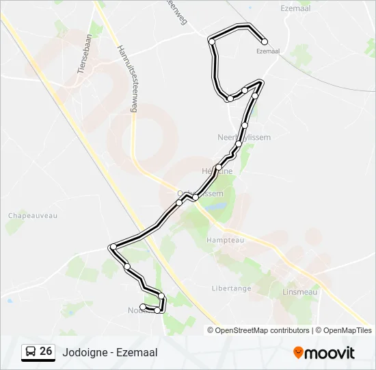 26 Bus Line Map