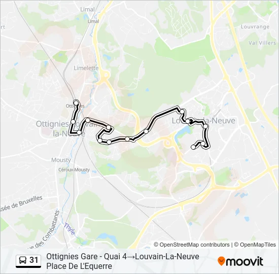 31 Bus Line Map