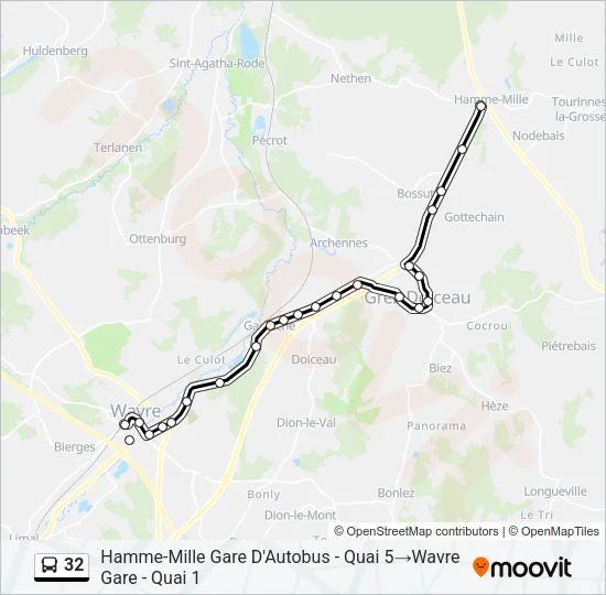 32 Bus Line Map
