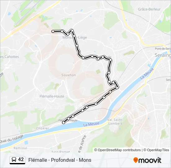 42 Bus Line Map