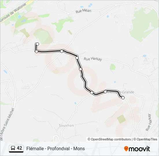 42 Bus Line Map