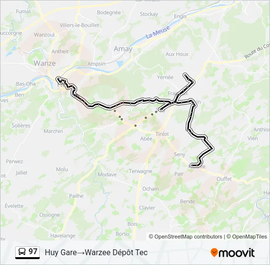 97 Bus Line Map