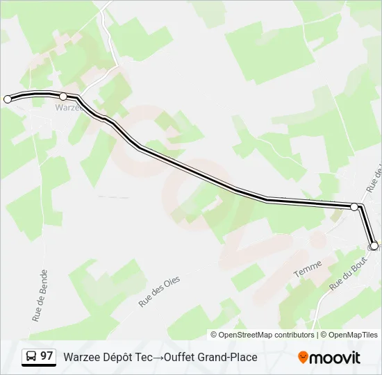 97 Bus Line Map