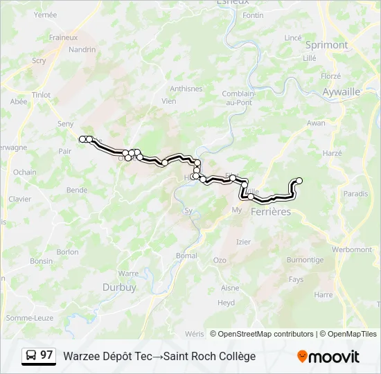 97 Bus Line Map