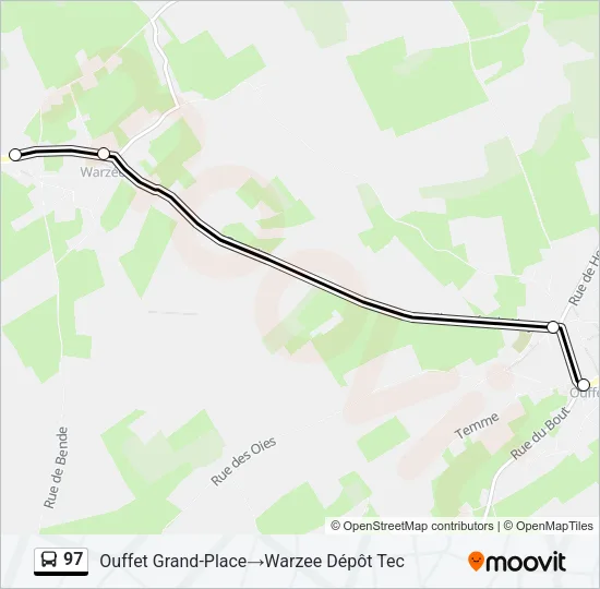 97 Bus Line Map