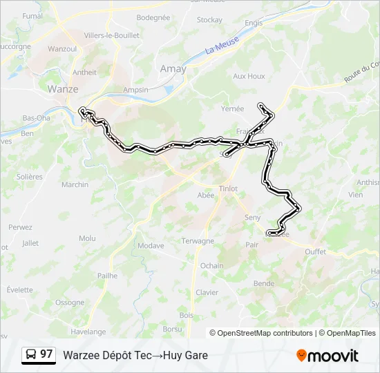 97 Bus Line Map