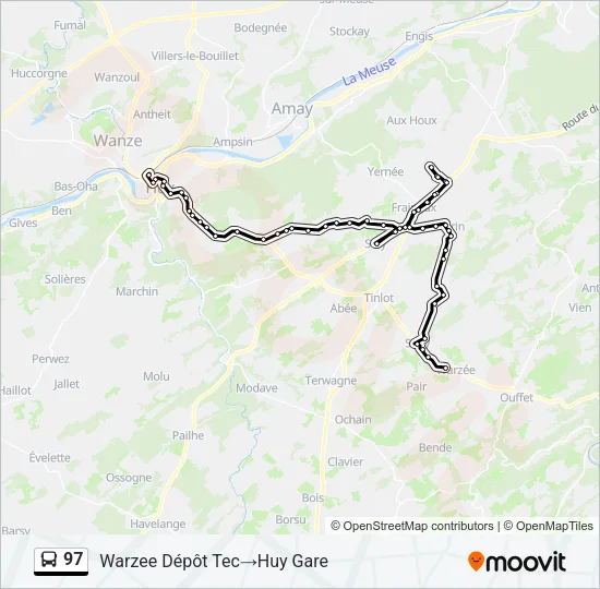 97 Bus Line Map