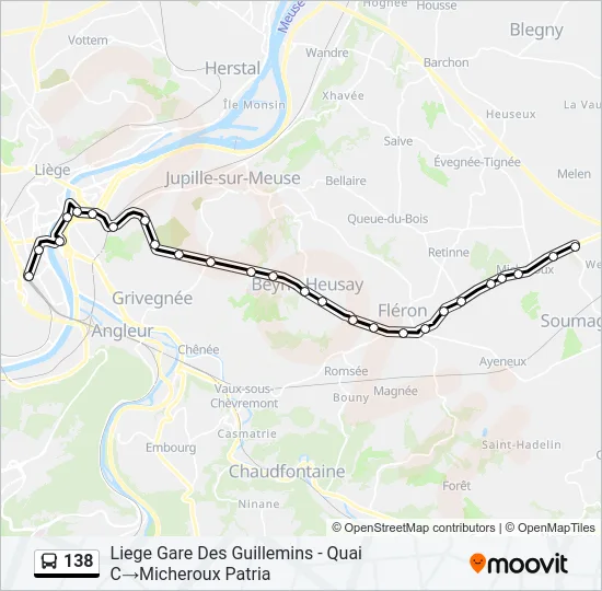 138 Bus Line Map