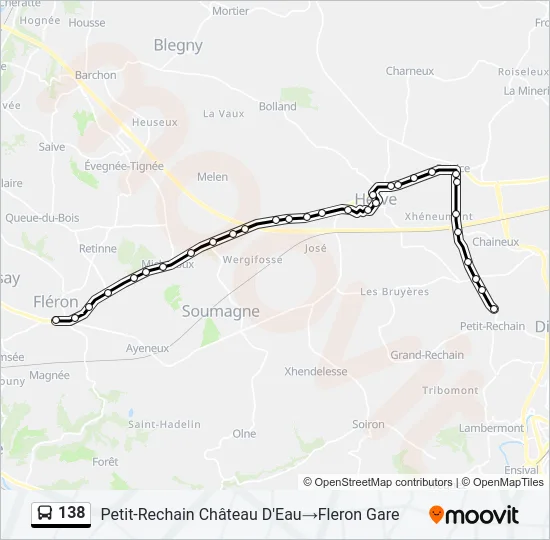 138 Bus Line Map