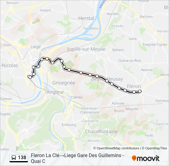 138 Bus Line Map
