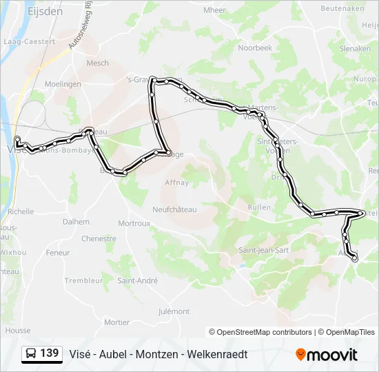 139 Bus Line Map