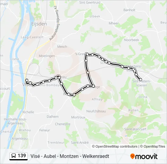 139 Bus Line Map