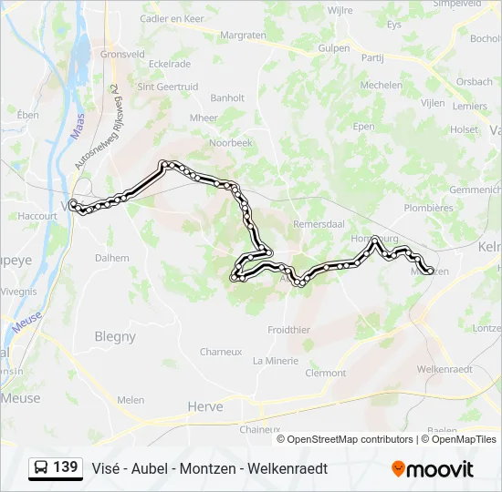 139 Bus Line Map