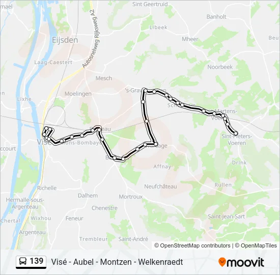 139 Bus Line Map