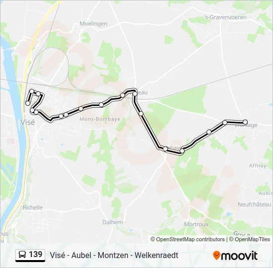 139 Bus Line Map