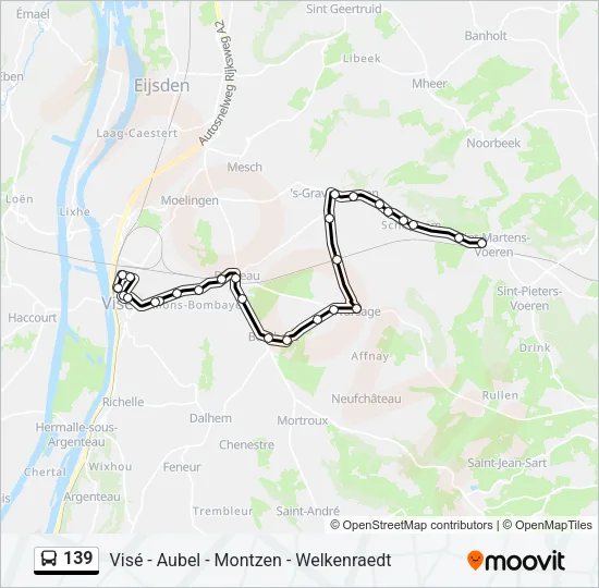 139 Bus Line Map