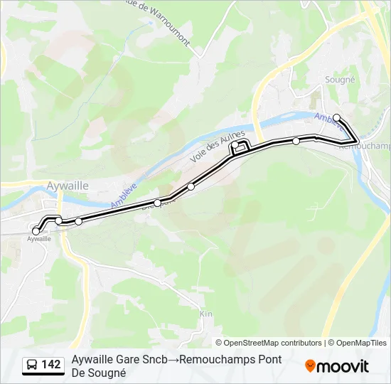 142 Bus Line Map