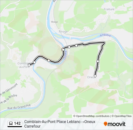 142 Bus Line Map