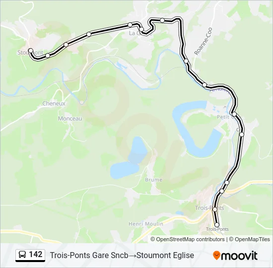 142 Bus Line Map