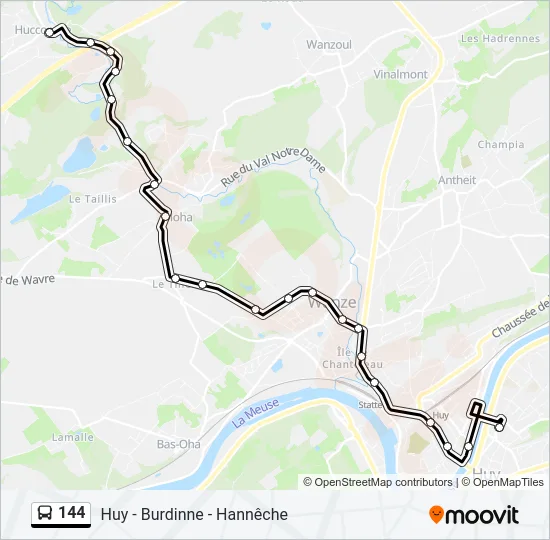 144 Bus Line Map