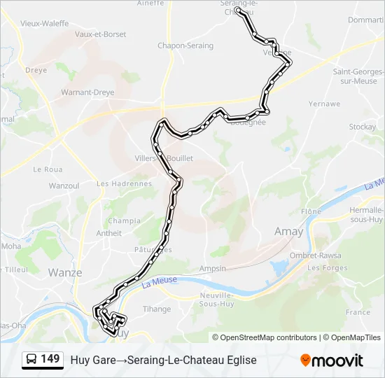 149 Bus Line Map