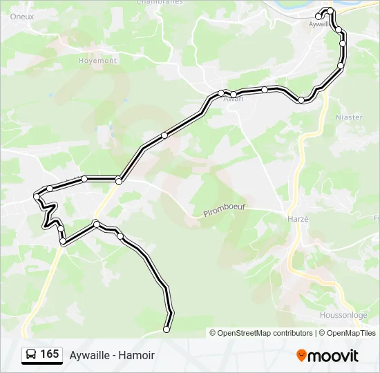 165 Bus Line Map