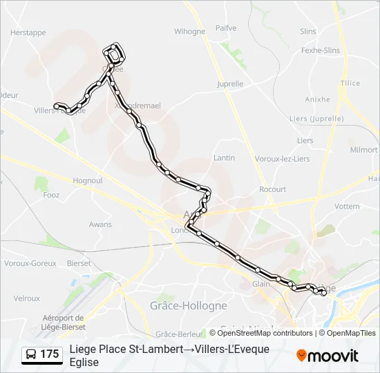 175 Bus Line Map
