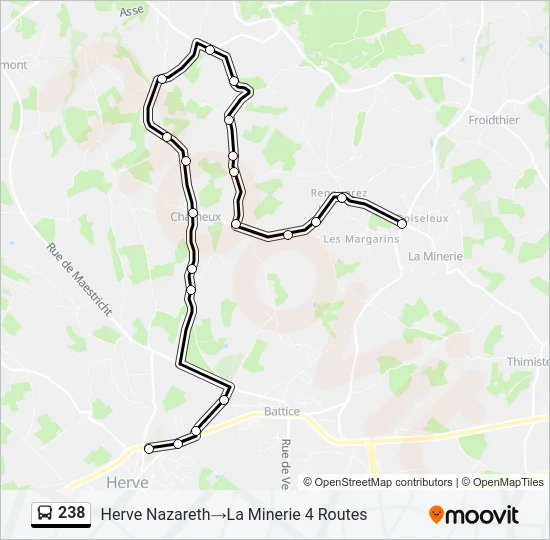 238 Bus Line Map