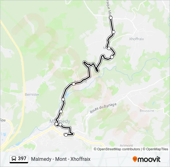 397 Bus Line Map