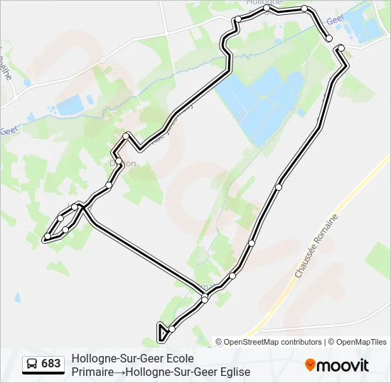 683 Bus Line Map