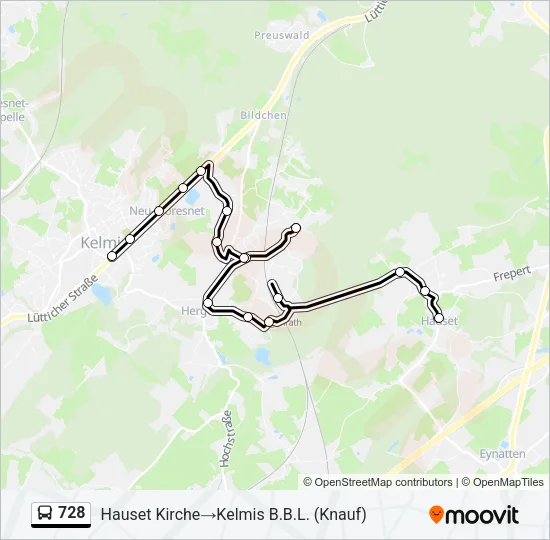 728 Bus Line Map