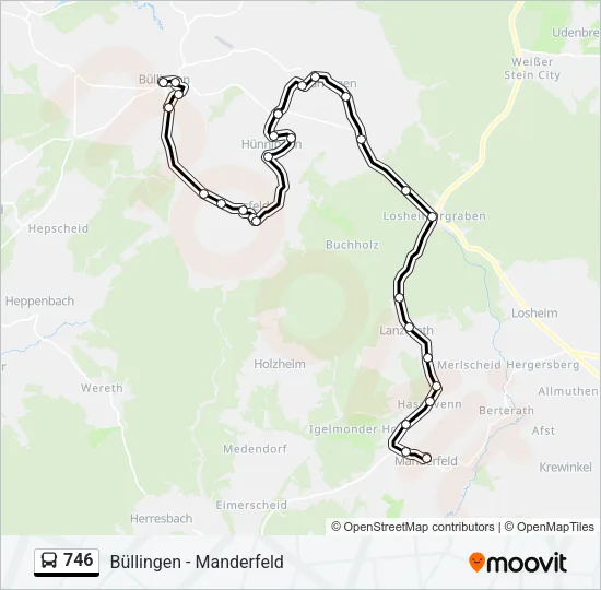 746 Bus Line Map