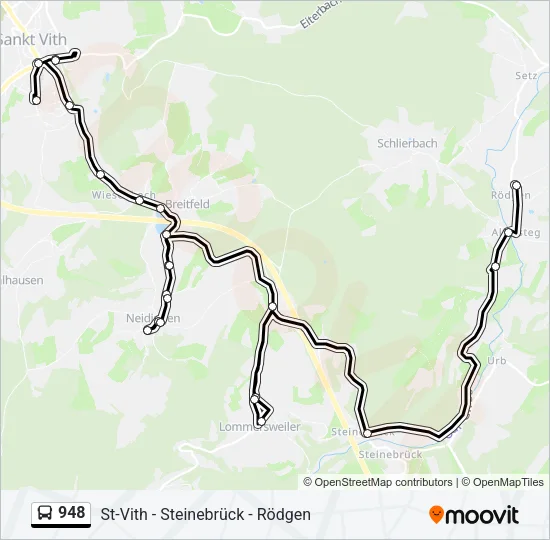 948 Bus Line Map