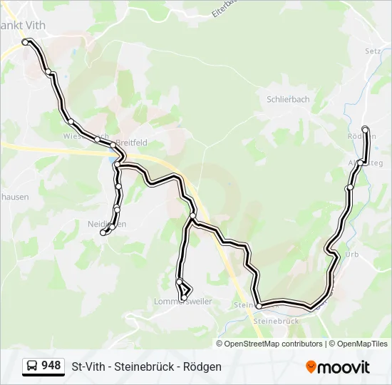 948 Bus Line Map