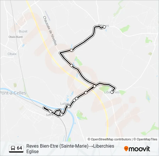64 Bus Line Map