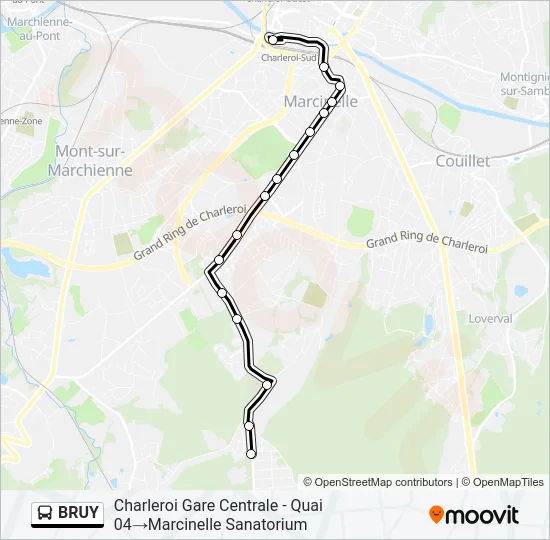 BRUY Bus Line Map