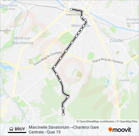 BRUY Bus Line Map