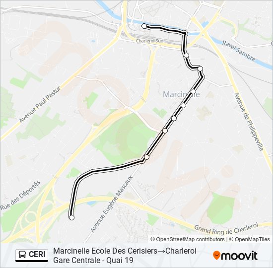 CERI bus Line Map