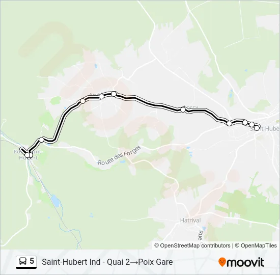 5 Bus Line Map