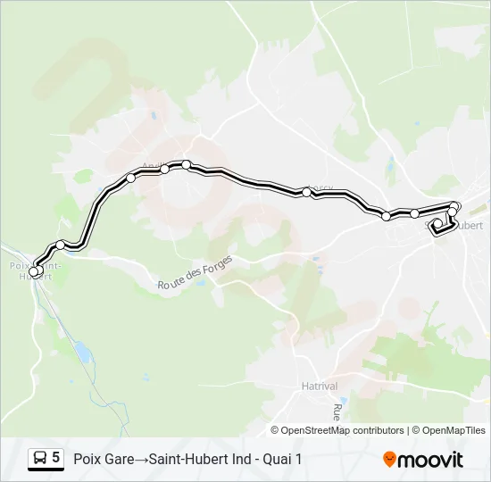 5 Bus Line Map