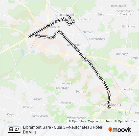 27 bus Line Map