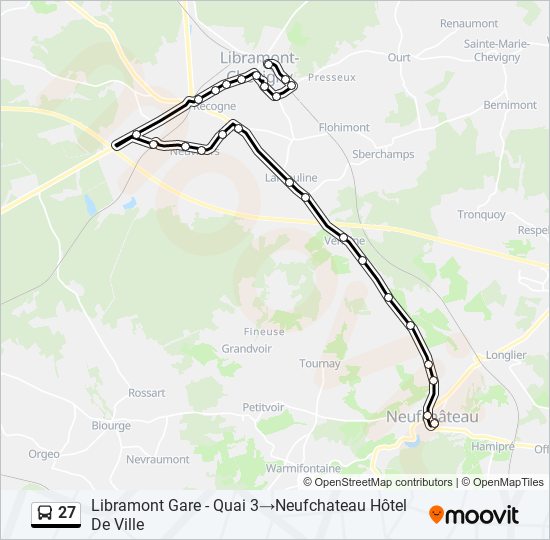 27 bus Line Map