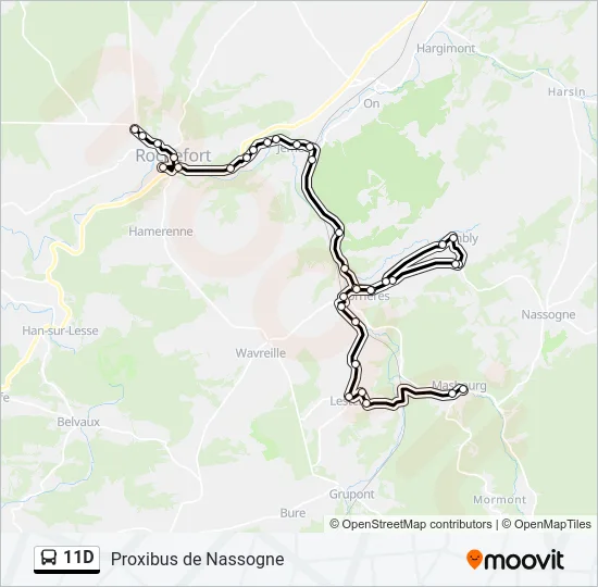 11D Bus Line Map