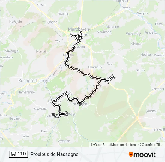 11D Bus Line Map