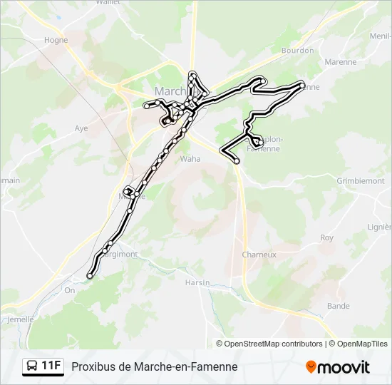 11F Bus Line Map