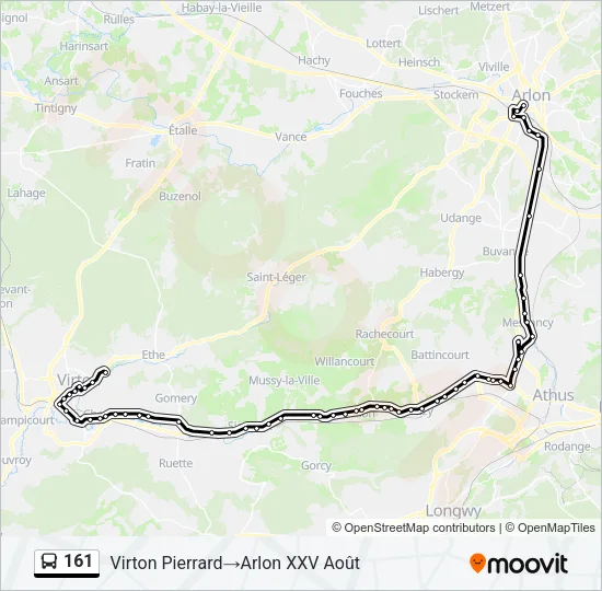161 Bus Line Map