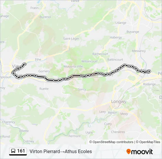 161 Bus Line Map