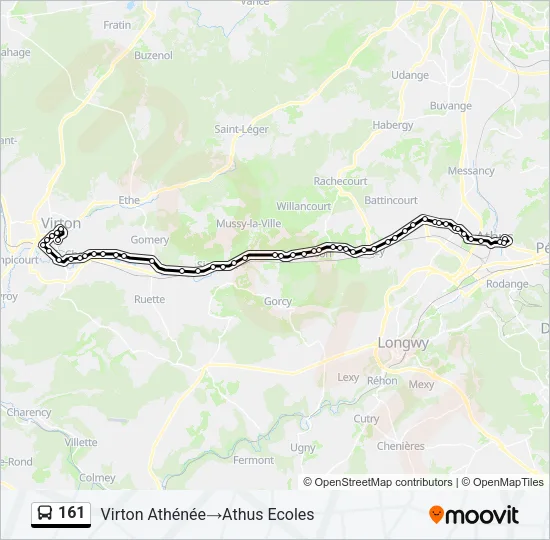 161 Bus Line Map